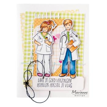 Marianne Design - Clear Stamps + Dies - Hettys Doctor