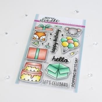 Heffy Doodle Popping By   Clear Stamps - Stempel 