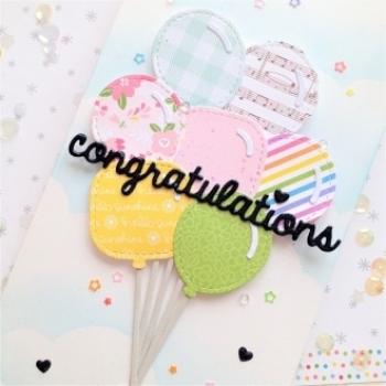 Heffy Doodle Stitched Balloon  Cutting Dies - Stanze  