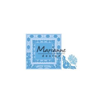 Marianne Design   Creatables - Anja's Spitze faltbare Stanzschablone Quadrat
