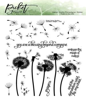 Picket Fence Studios Dandelions Delight Clear Stamps 