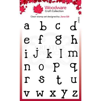 Woodware Quirky Typewriter Alphabet Lowercase  Clear Stamps - Stempel 