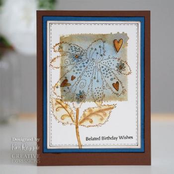 Woodware Fuzzy Flowers Daisy  Clear Stamps - Stempel 