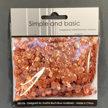 Simple and Basic " Copper Sequin Mix " - Pailetten