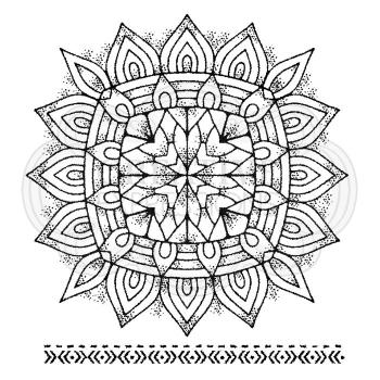Woodware Set Mandala Two  Clear Stamps - Stempel 