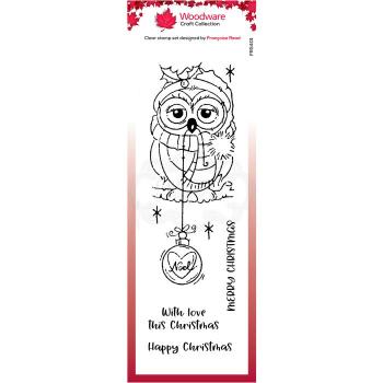 Woodware Bauble Owl  Clear Stamps - Stempel 