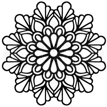Woodware  - Stencil Teardrop Mandala - Schablone