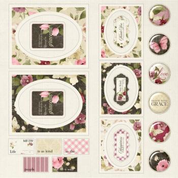 Crafters Companion - Bloom with Grace - 12" Paper Pack