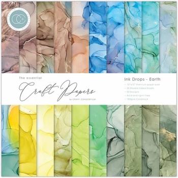 Craft Consortium Papierblock 12x12"  Essential Craft Papers - Ink Drops