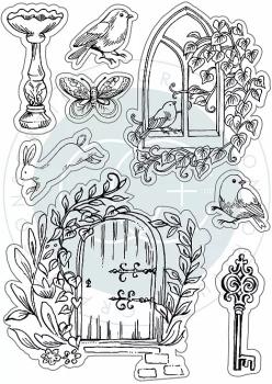 Craft Consortium Secret Garden Clear Stamps 