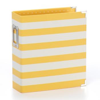 Simple Stories SN@P! Binder - Album 6x8 Inch - Yellow Stripe 