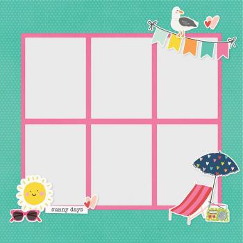 Simple Stories Simple Pages Pieces Summer Vibes (15126)   -  Stanzteile