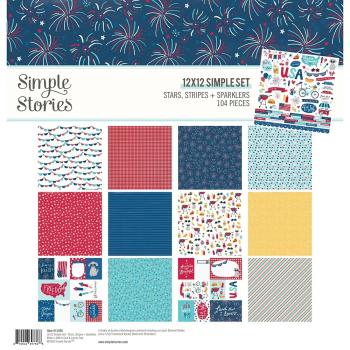 Simple Stories Simple  Stars, Stripes   Sparklers Collection  Kit