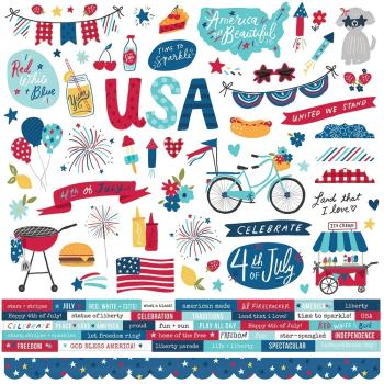 Simple Stories Simple  Stars, Stripes   Sparklers Collection  Kit