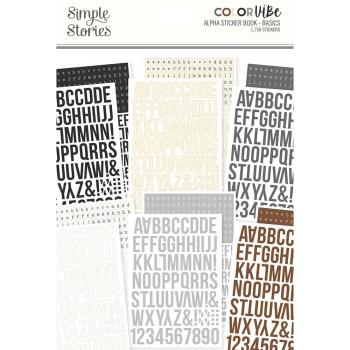 Simple Stories - Color Vibe - Basics - Alpha Sticker Books