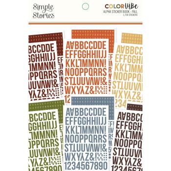 Simple Stories - Color Vibe - Fall - Alpha Sticker Books