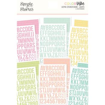 Simple Stories - Color Vibe - Lights - Alpha Sticker Books