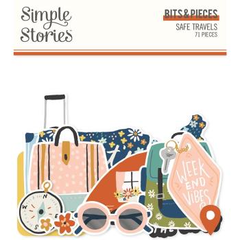 Simple Stories Simple  Safe Travels   Bits & Pieces -  Stanzteile