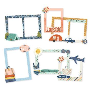 Simple Stories - Safe Travels - Chipboard Frames