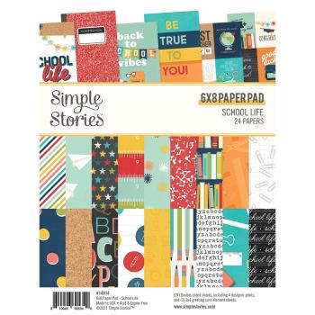 Simple Stories Simple  School Life  Paper Pad - Designpapier 6x8 Inch
