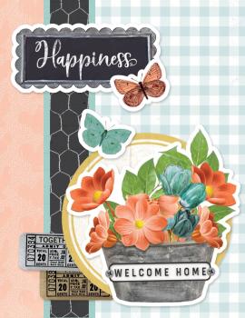 Simple Stories  Love Grows Here Simple Cards Kit - Bits & Pieces