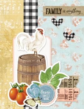 Simple Stories  Love Grows Here Simple Cards Kit - Bits & Pieces