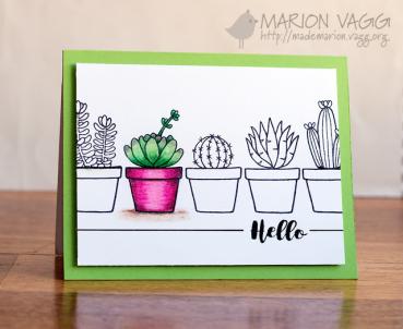 Janes Doodles " Cactus" Clear Stamp - Stempelset