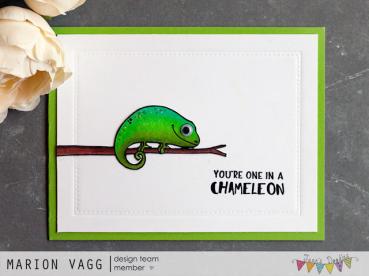 Janes Doodles " Chameleon" Clear Stamp - Stempelset