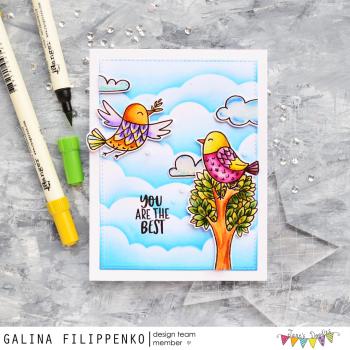 Janes Doodles " Free As A Bird" Clear Stamp - Stempelset