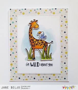 Janes Doodles " Wild" Clear Stamp - Stempelset