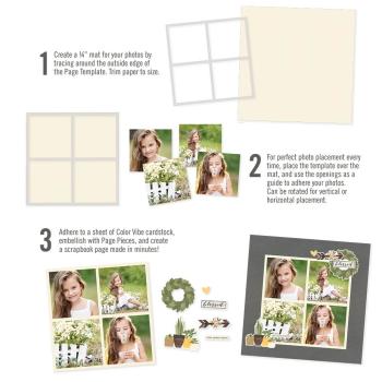 Simple Stories Simple Pages Template Design 5  - Schablone