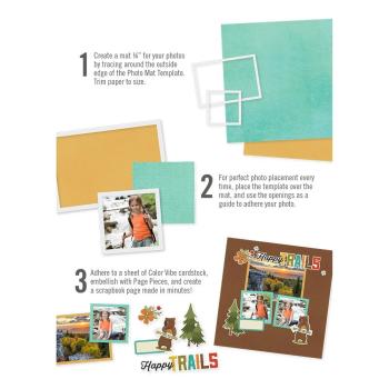 Simple Stories Simple Pages Template Photo Mat  - Schablone