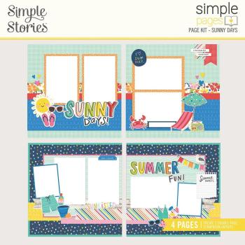 Simple Stories  Sunny Days Simple Pages Kit - Bits & Pieces