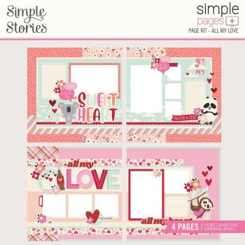 Simple Stories  All My Love Simple Pages Kit - Bits & Pieces