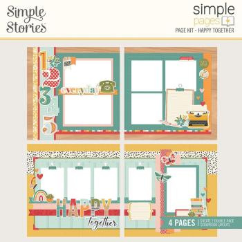 Simple Stories  Happy Together Simple Pages Kit - Bits & Pieces