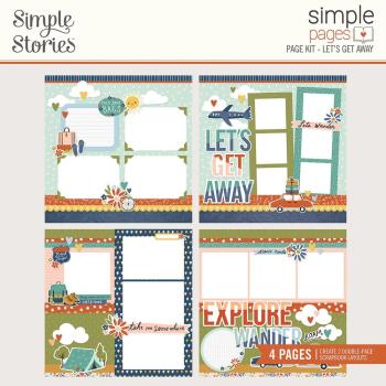 Simple Stories  Let's Get Away Simple Pages Kit - Bits & Pieces