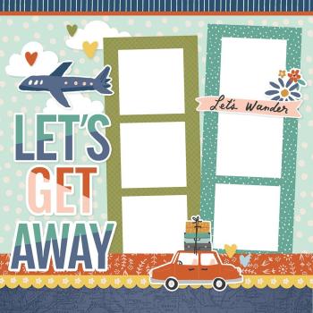 Simple Stories  Let's Get Away Simple Pages Kit - Bits & Pieces