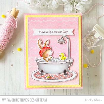 My Favorite Things "Scallop Stripe" 6x6" Background Clear Stamp