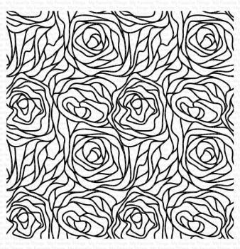 My Favorite Things "Abstract Roses" 6x6" Background Cling Stamp
