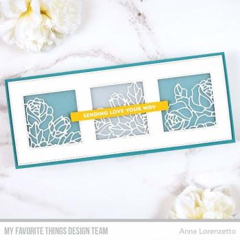 My Favorite Things Die-namics "Slimline Stitched Square Trio" | Stanzschablone | Stanze | Craft Die