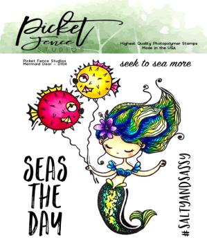Picket Fence Studios Mermaid Dear Clear Stamps 