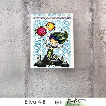 Picket Fence Studios Mermaid Dear Clear Stamps 