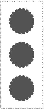 The Crafters Workshop Scalloped Circles   Slimline Stencil - Schablone 4x9"