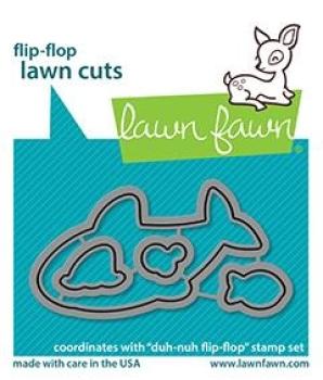 Lawn Fawn Craft Dies - Duh-nuh Flip-Flop