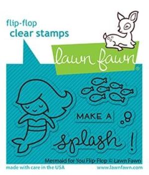 Lawn Fawn Stempelset "Mermaid for You Flip-Flop" Clear Stamp