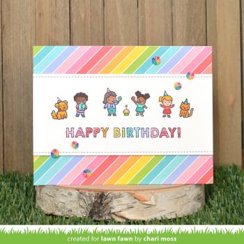 Lawn Fawn Stempelset "Giant Birthday Messages" Clear Stamp