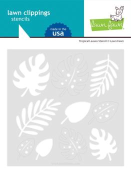 Lawn Fawn Stencil - Schablone - Tropical Leaves Stencils