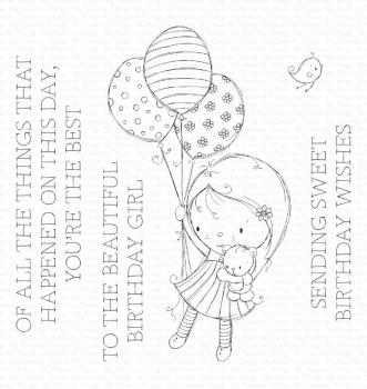 My Favorite Things Stempelset "Beautiful Birthday Girl" Clear Stamp Set