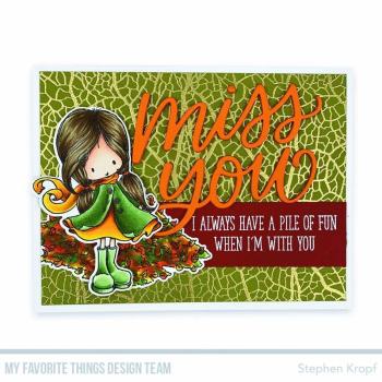 My Favorite Things "Leaf Skeleton" 6x6" Background Cling Stamp