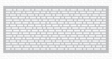 My Favorite Things "Slimline English Brick Wall" Stencil 9x4"